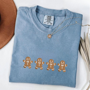 Embroidered Gingerbread Comfort Shirt