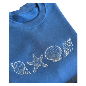 Embroidered Seashell Sweatshirt